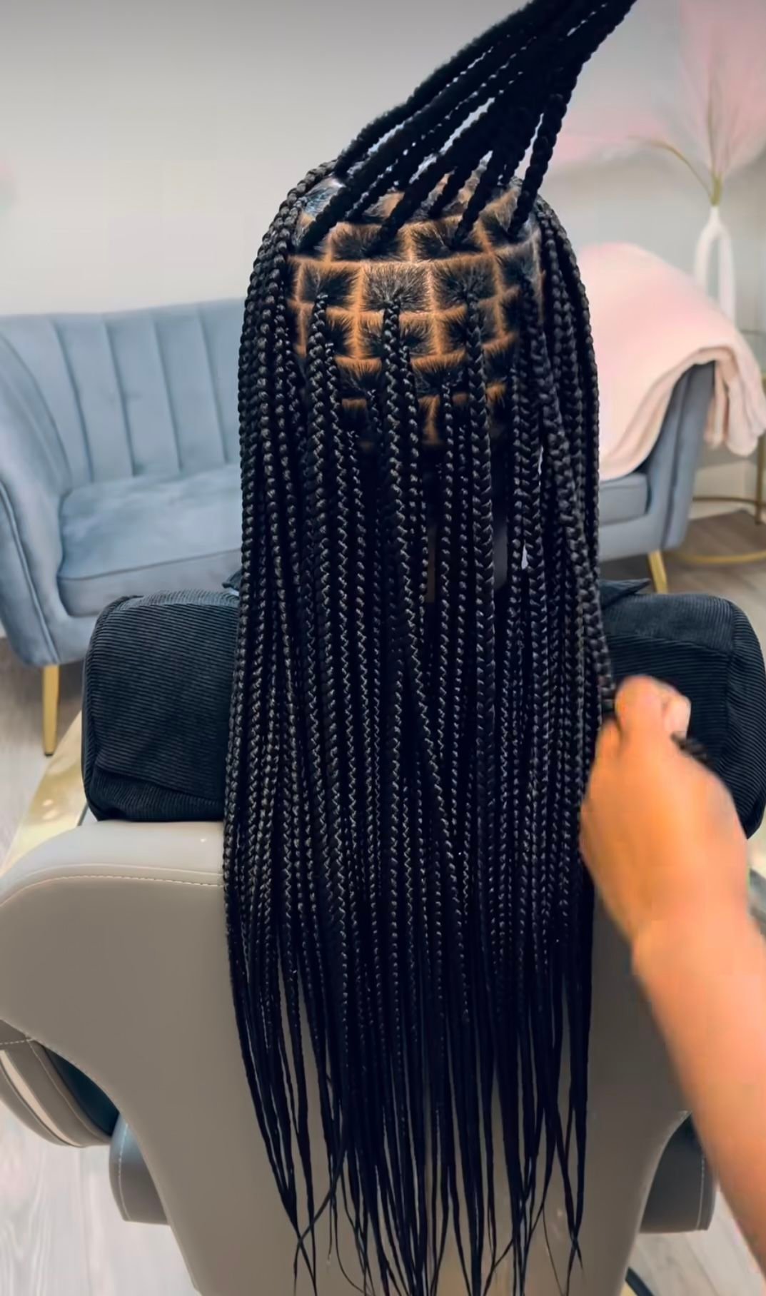 Medium regular knotless Braids