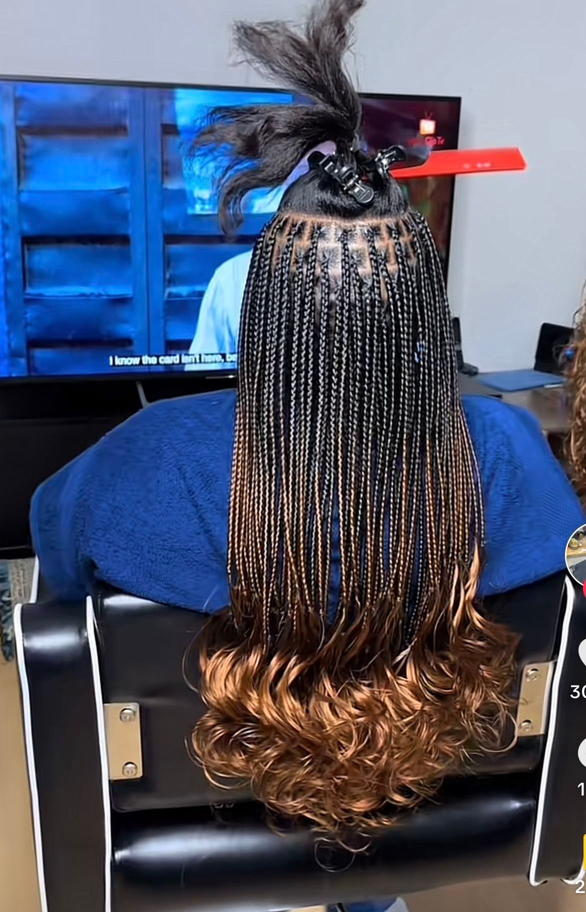 Small medium french braids